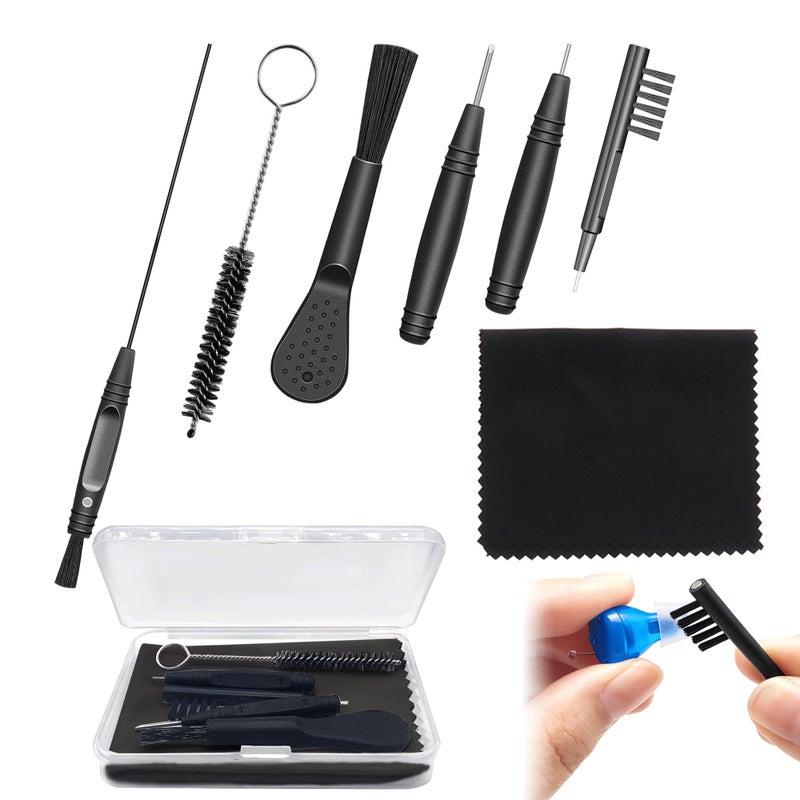 Hearing Aid Cleaning Kits - 8 Piece Set with Tools, Brushes, Wire, Amplifier Cleaner, Accessories and Case Hearing Aids Clean Hearing Aid Cleaning Tools Gifts for Relatives and Friends